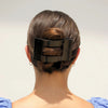 Teleties Jet Black Flat Rectangle Hair Clip