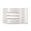 Teleties Coconut White Flat Rectangle Hair Clip