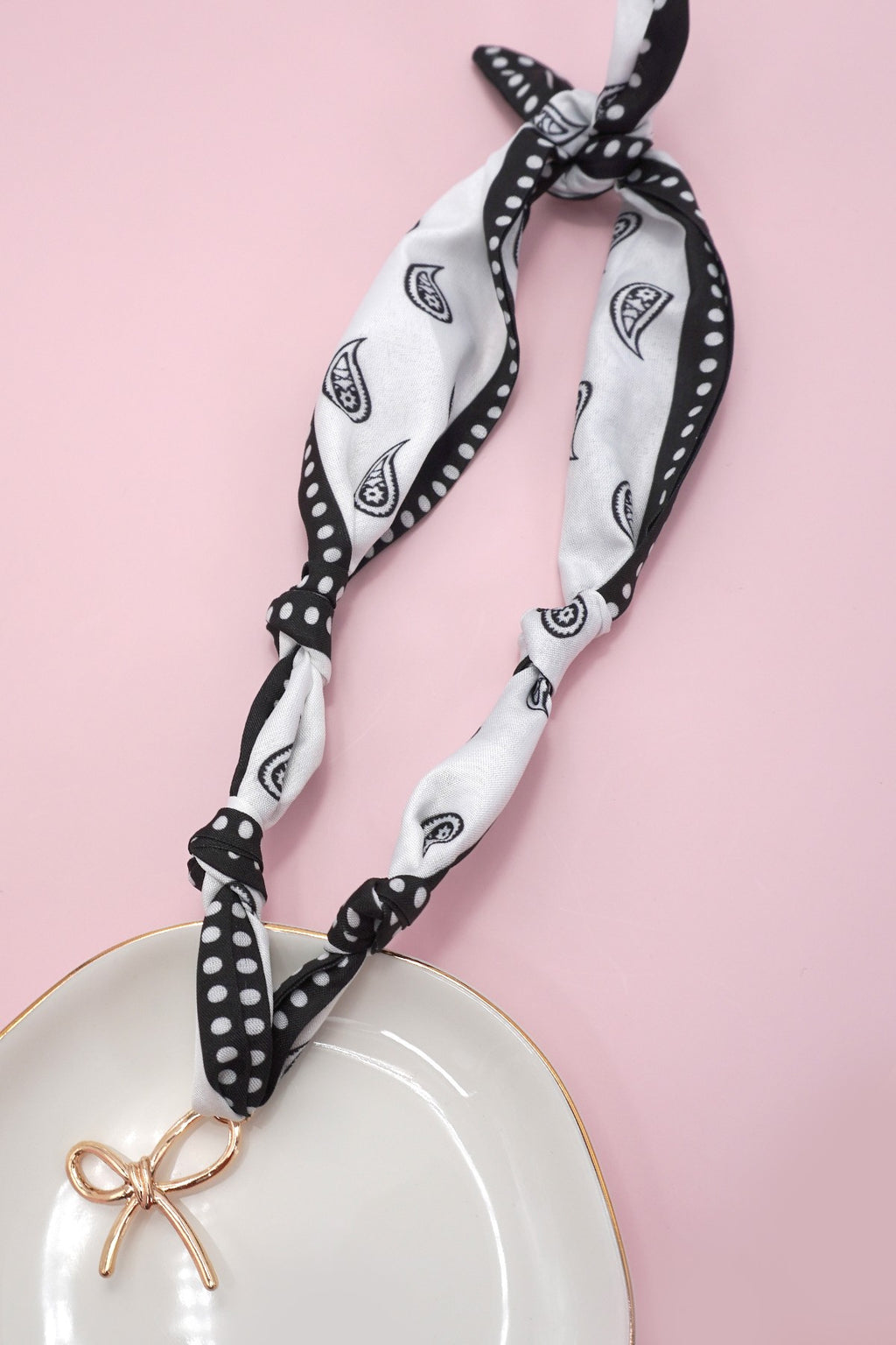 Knot Your Average Bow Scarf Necklace