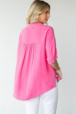 Bright Eyes Button-Up Top