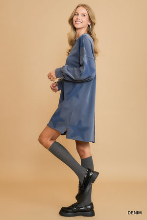 On The Move Umgee Washed Soft Knit Dress