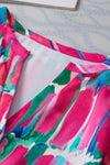 Rose Revival Abstract Brushwork Top
