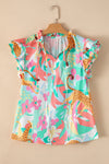Wildflower Whimsy Ruffle Top