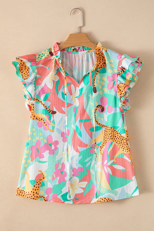 Wildflower Whimsy Ruffle Top