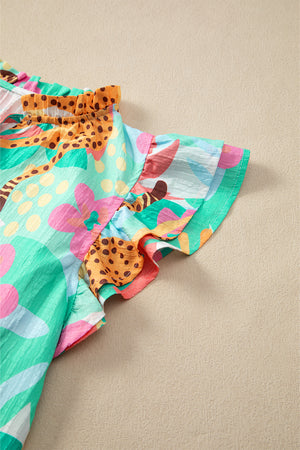 Wildflower Whimsy Ruffle Top