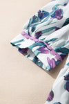 Botanic Beauty Floral Ricrac Trim Peplum Top