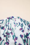 Botanic Beauty Floral Ricrac Trim Peplum Top