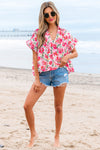 Petal Crush Ruffle Top