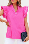 Sugar Pop Scallop Trim Top