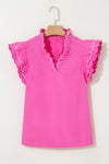 Sugar Pop Scallop Trim Top