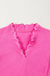 Sugar Pop Scallop Trim Top