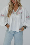 Bloom & Lace V-Neck Top