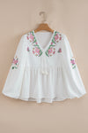 Bloom & Lace V-Neck Top