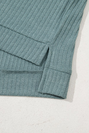 Moonlight Ease Oversized Ribbed Knit Top