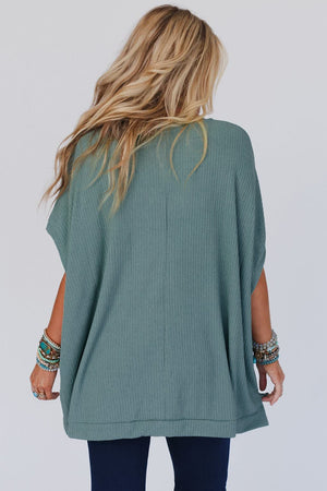 Moonlight Ease Oversized Ribbed Knit Top