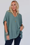 Moonlight Ease Oversized Ribbed Knit Top