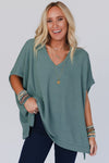Moonlight Ease Oversized Ribbed Knit Top