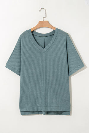 Moonlight Ease Oversized Ribbed Knit Top