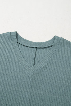 Moonlight Ease Oversized Ribbed Knit Top