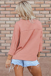 Stitched In Stars Rose Tan Starbust Mineral Wash Top