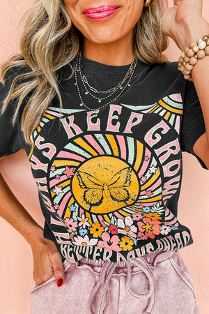 Always Keep Growing Crewneck Graphic Tee