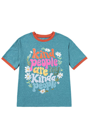 Kind People Are My Kind People Graphic Oversized Tee