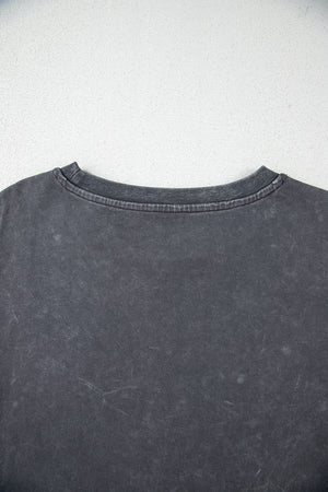 Kindness Butterflies Graphic Mineral Wash Loose Tee
