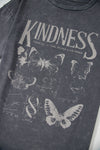 Kindness Butterflies Graphic Mineral Wash Loose Tee