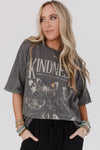 Kindness Butterflies Graphic Mineral Wash Loose Tee
