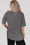 Kindness Butterflies Graphic Mineral Wash Loose Tee