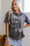 Kindness Butterflies Graphic Mineral Wash Loose Tee