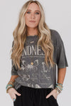 Kindness Butterflies Graphic Mineral Wash Loose Tee