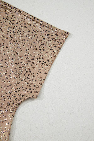 Golden Glimmer Shimmer Leopard Top