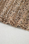 Golden Glimmer Shimmer Leopard Top