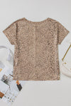 Golden Glimmer Shimmer Leopard Top