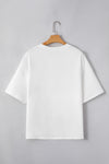 Star Stitched Patched Loose Fit Top