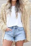 Open Air Hollowed Dolman Sleeve Cardigan
