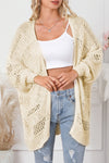 Open Air Hollowed Dolman Sleeve Cardigan