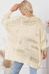 Open Air Hollowed Dolman Sleeve Cardigan