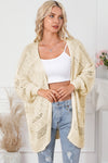 Open Air Hollowed Dolman Sleeve Cardigan