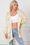 Open Air Hollowed Dolman Sleeve Cardigan