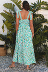 Floral Fabulous Floral Lace Tied Strap Maxi Dress