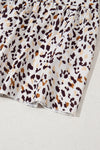 Wild Grace Leopard Ruffled Flutter Sleeve Dress