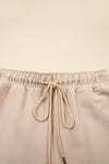 Effortless Comfort Beige Textured Shorts Set