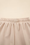 Effortless Comfort Beige Textured Shorts Set