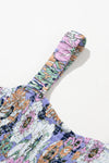 Wildflower Walk Smocked High Waist Jumpsuit