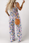 Wildflower Walk Smocked High Waist Jumpsuit