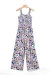 Wildflower Walk Smocked High Waist Jumpsuit