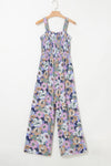 Wildflower Walk Smocked High Waist Jumpsuit