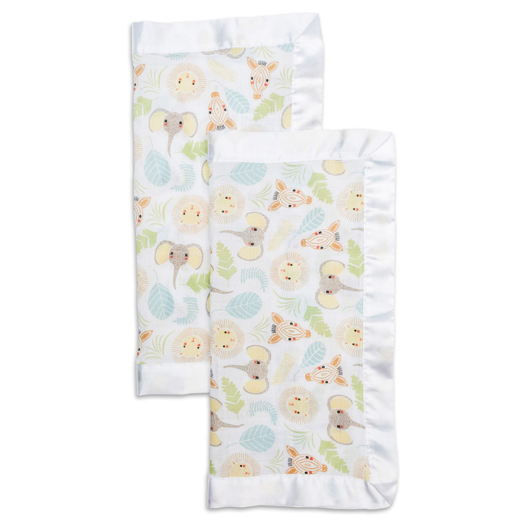 Jungle Lulujo Cotton Security Blankets (2Pack)